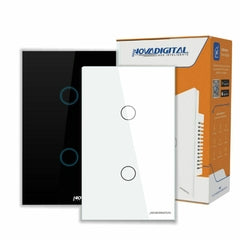 Interruptor Touch Zigbee 2 Botões Mesh Novadigital Tuya